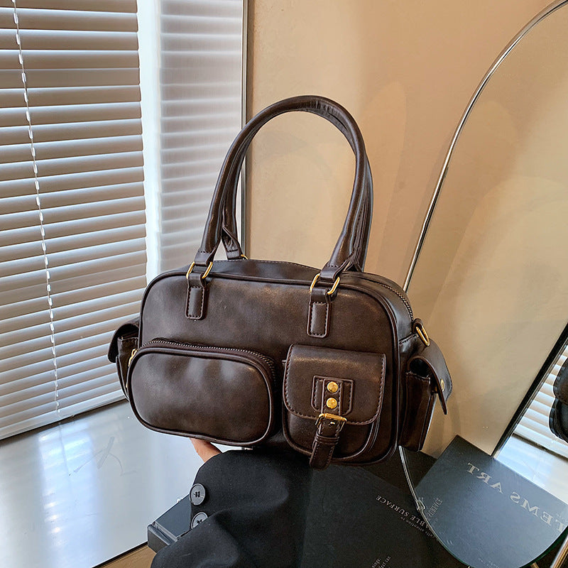 Women's Retro Commuter Large Capacity Fashion Niche Crossbody Bags