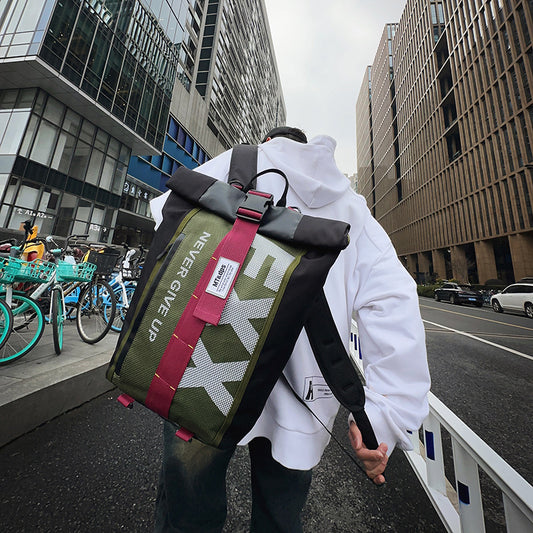 Fashion Unisex Leisure Personalized Contrast Color Backpacks