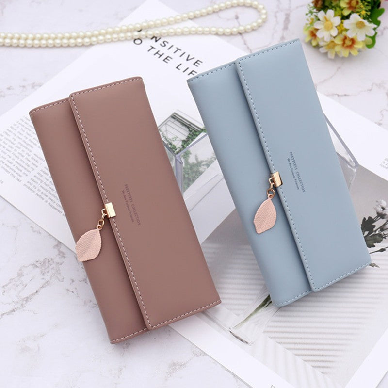 Women's Long Zipper Hasp Korean Style Trendy Ladies Wallet