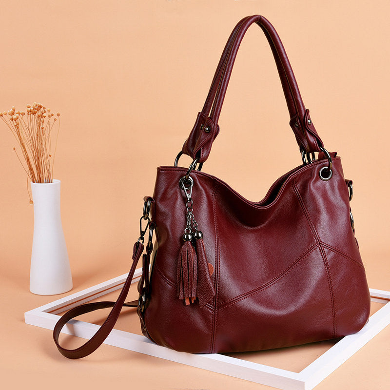 Pretty Women's Pouches Mother-in-law Soft Leather Handbags