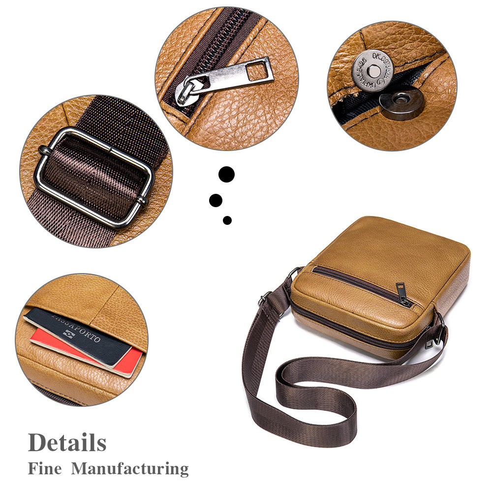 Men's Genuine Leather Fashion Retro Lightweight Men's Messenger Bags