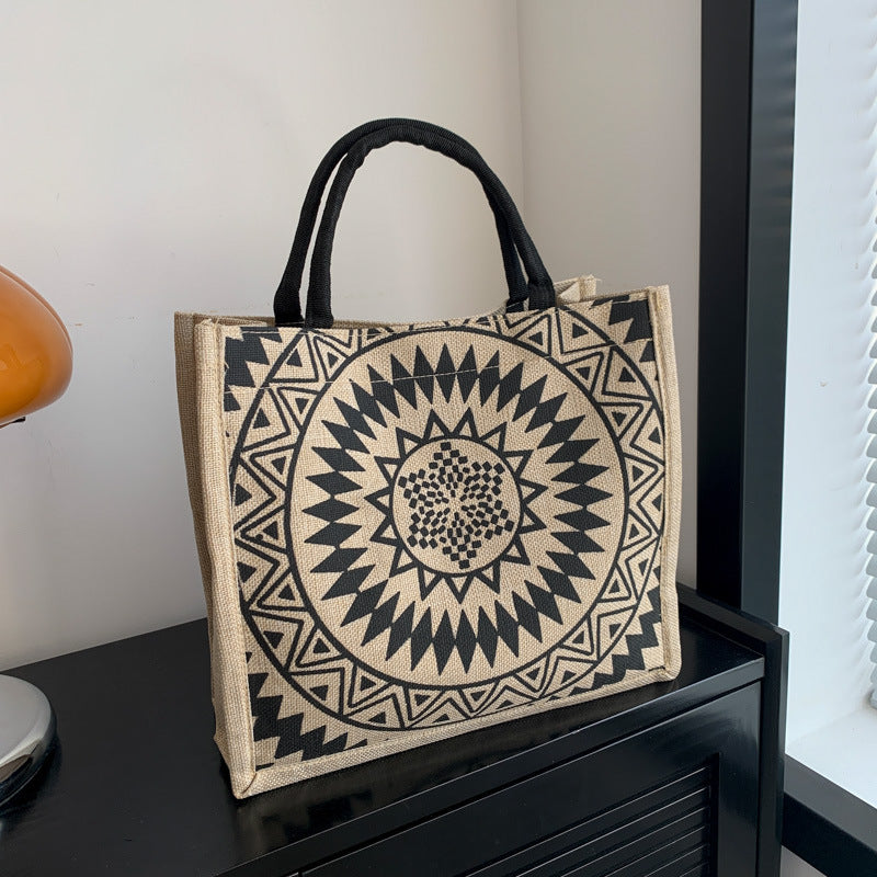 Linen Female Ethnic Style Fashion Mummy College For Handbags
