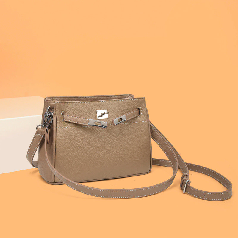Women's Genuine Leather First Layer Cowhide Commuter Shoulder Bags