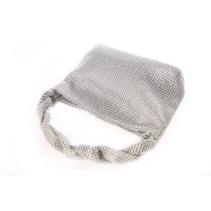 Dinner Handmade Knotted Rhinestone Banquet Full Shoulder Bags