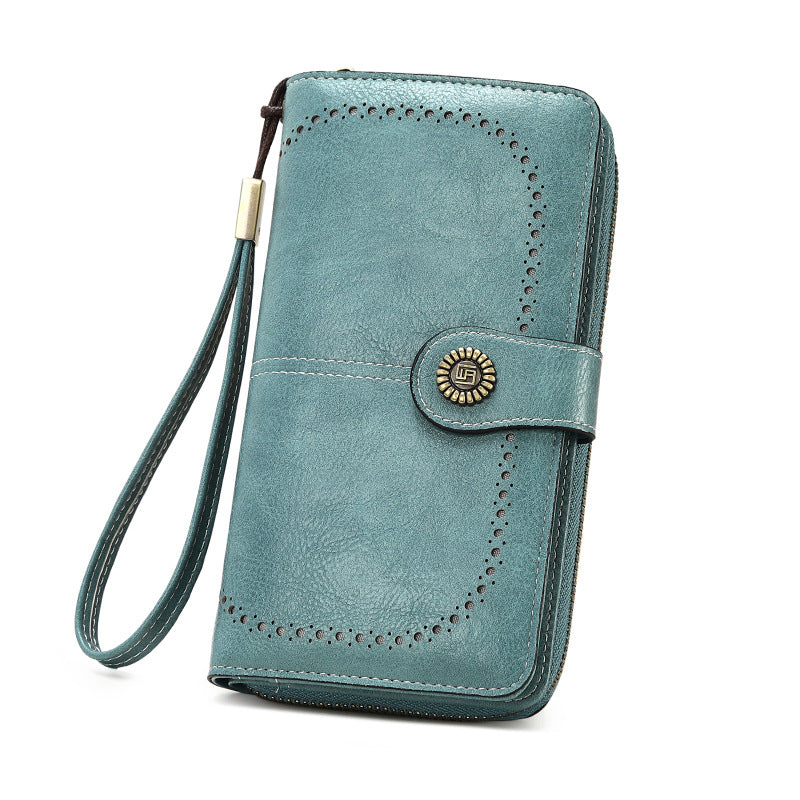 Women's Fashion Zipper Large Capacity Long Handbags