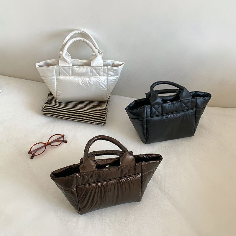 Women's Nylon Quilted Niche Commuter Large Capacity Women's Handbag