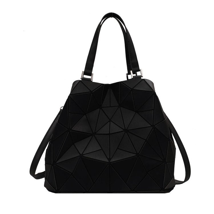 Women's Korean Fashion Solid Color Geometric Pattern Crossbody Bags