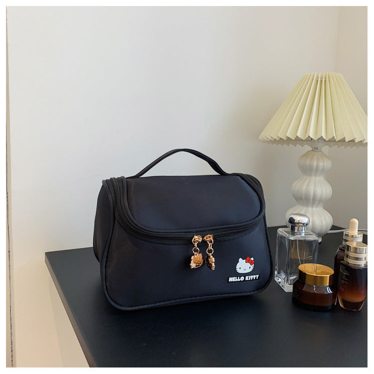 Women's Authorized Korean Style Portable Large Capacity Wash Cosmetic Bags
