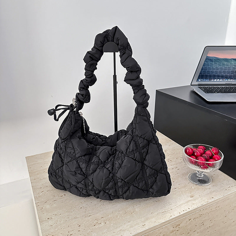 Versatile Cloud Bubble Large Capacity Drawstring Shoulder Bags