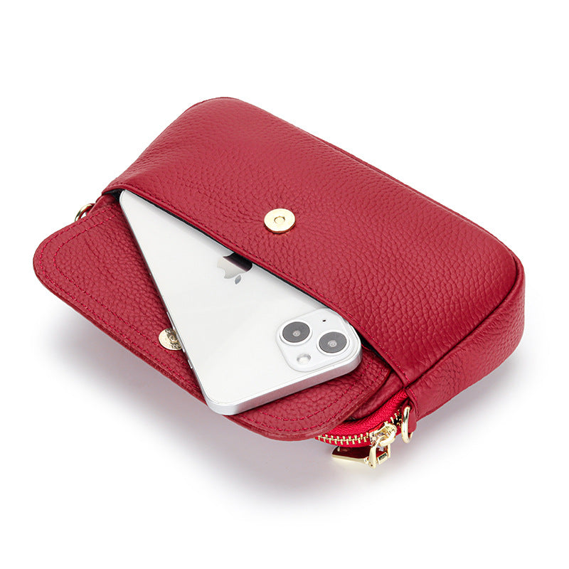 Women's Genuine Leather Lightweight First Layer Cowhide Crossbody Bags