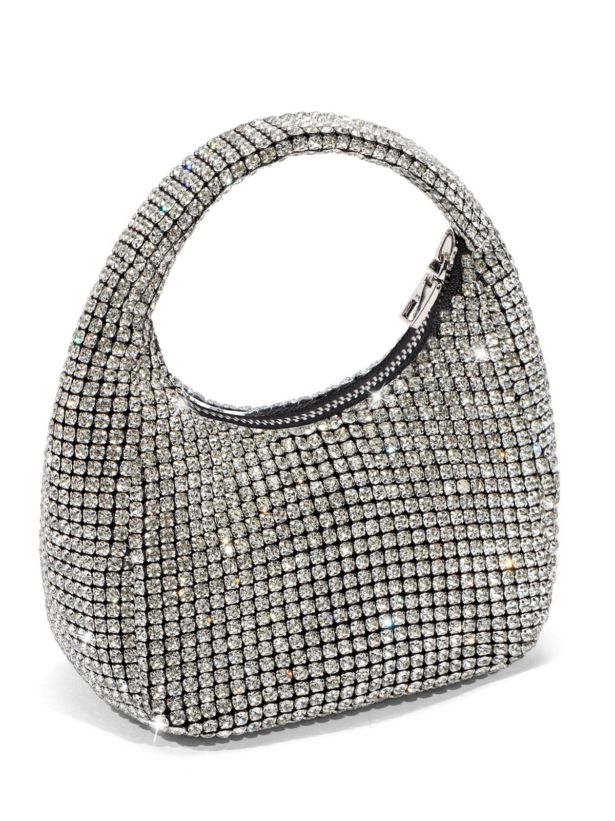 Super Rhinestone Sier Fashion Dinner Wedding Handbags