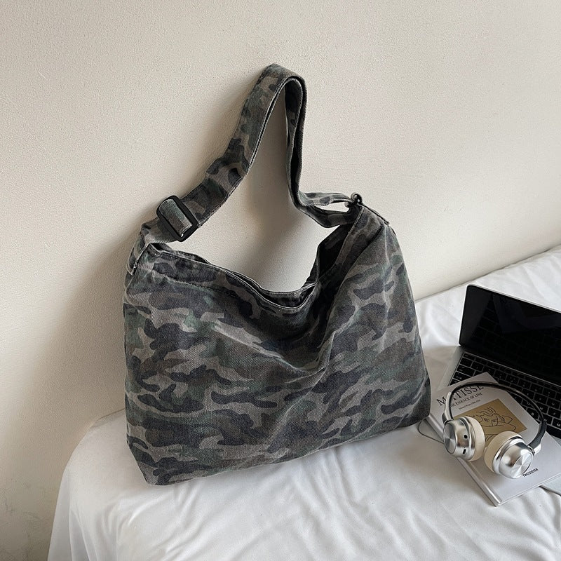 Women's Print Idle Style Trendy Unique Contrast Color Large Capacity Tote Bags