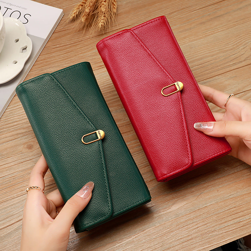 Women's Large Capacity Multifunctional Clutch Zipper Hasp Bags