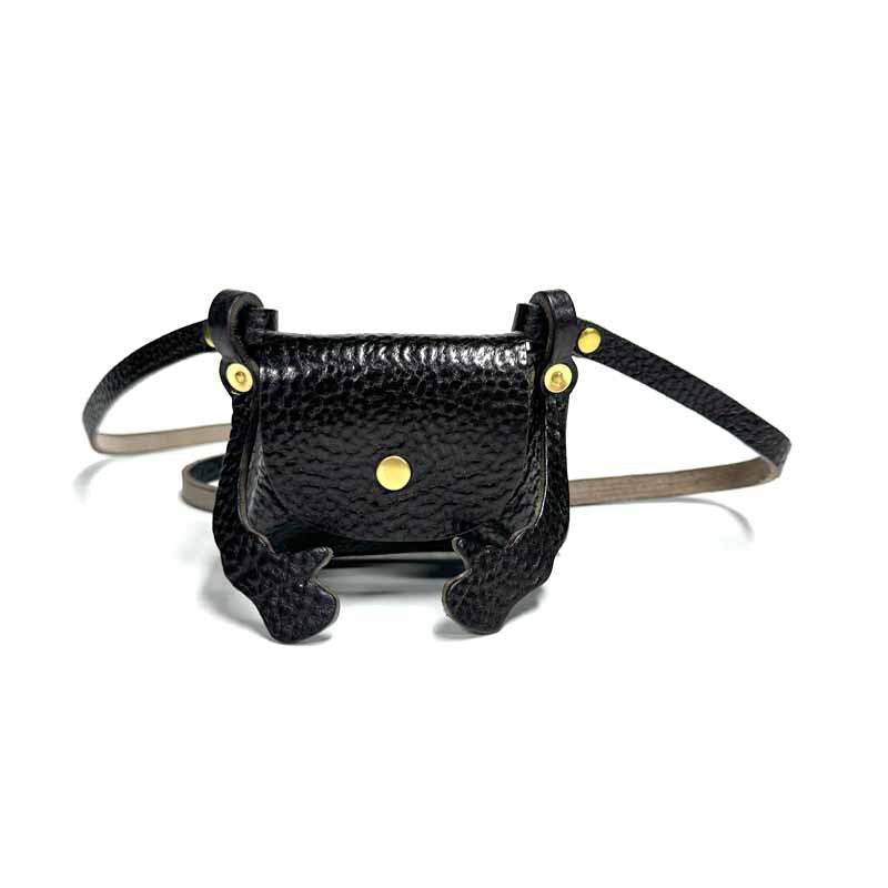 Genuine Leather Snap Button Portable Mini Business Document Cute Women's Messenger Bag