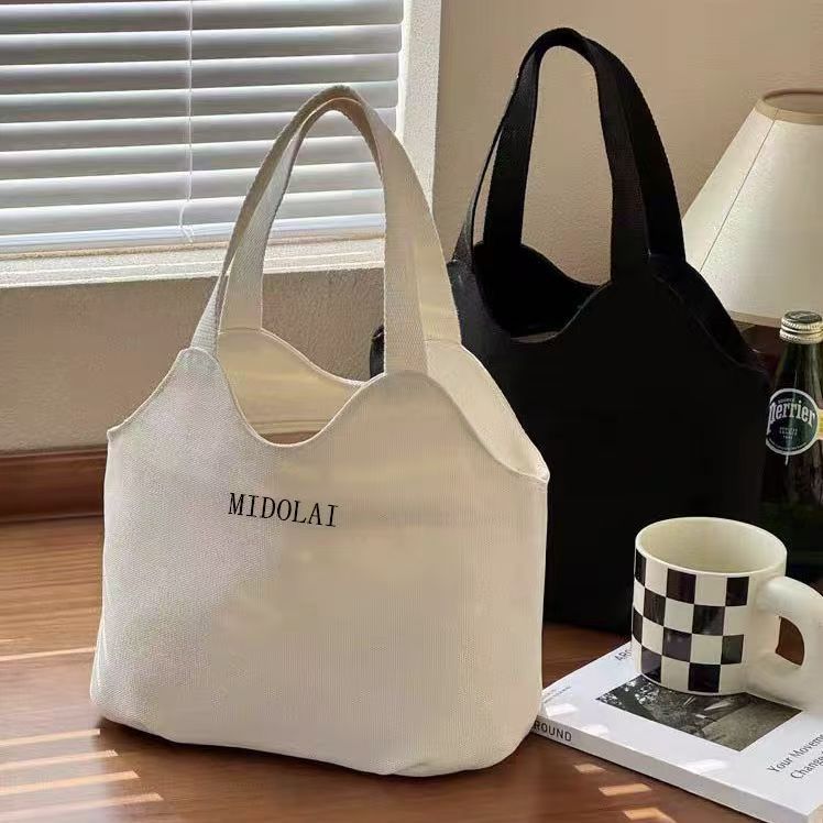 Canvas Good-looking Lunch Box One Class Commuter Outing Women's Handbag