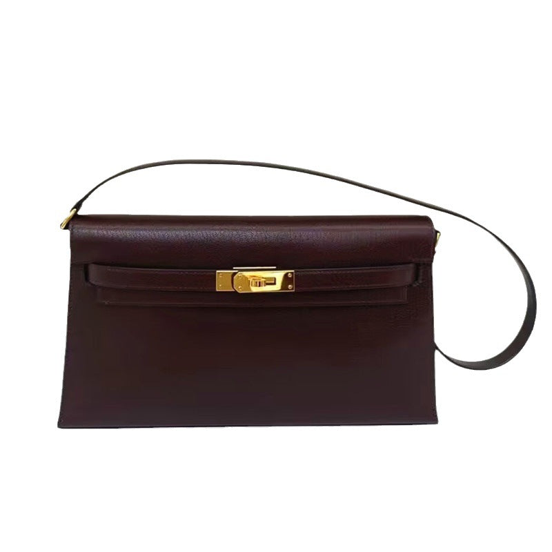 Goat Pattern Kelly Underarm High-grade Retro Shoulder Bags