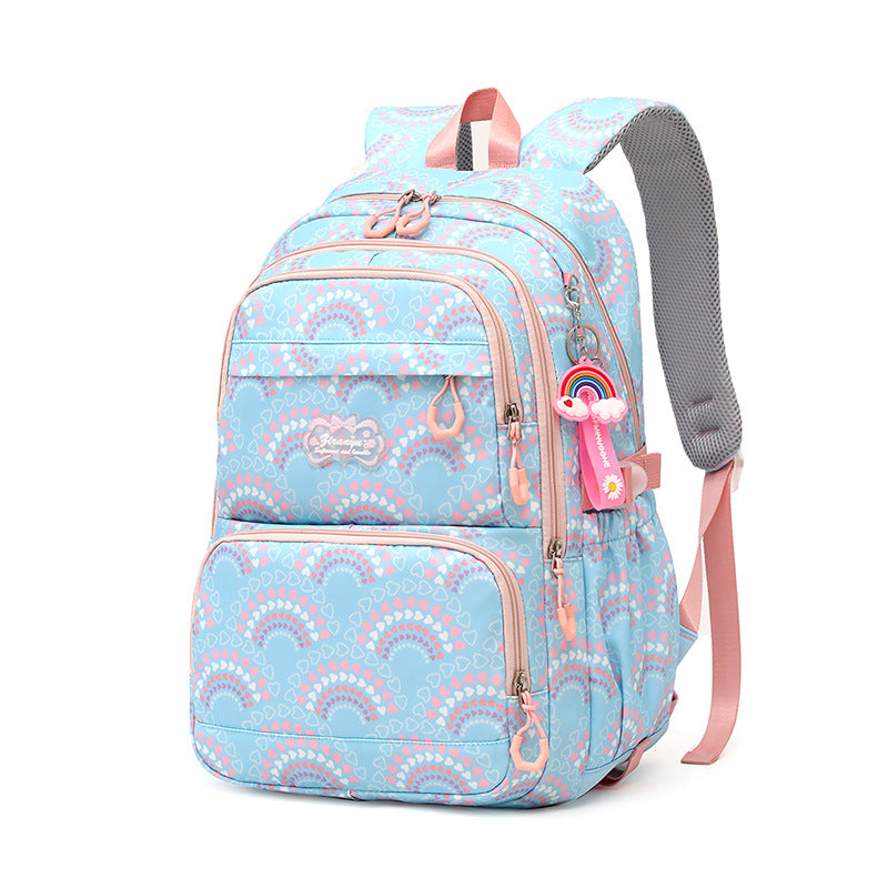 Natural Fish Large Capacity Burden Alleviation Middle School Students' Schoolbags