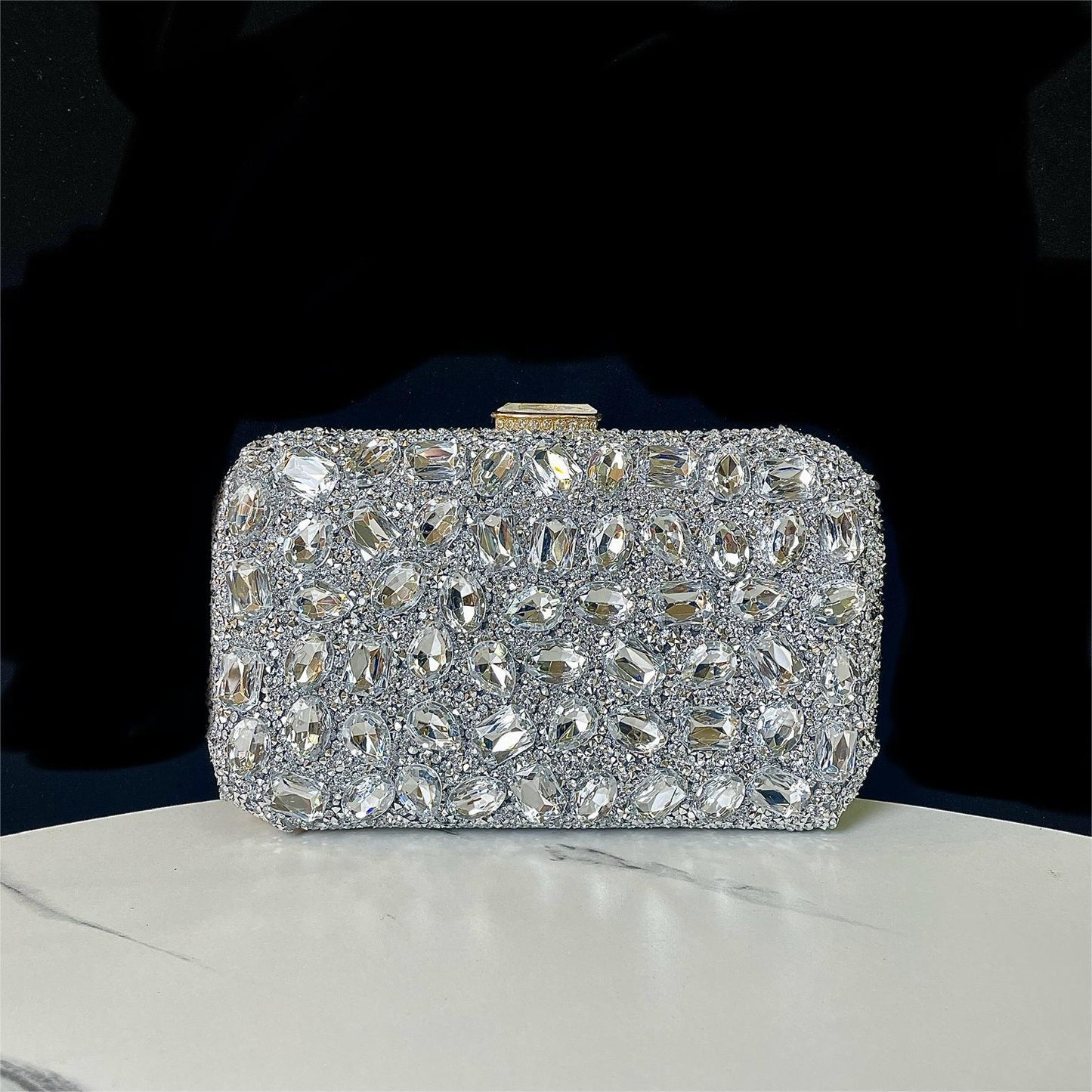 Women's Shiny Diamond Clutch Dinner Wedding Banquet Evening Bags