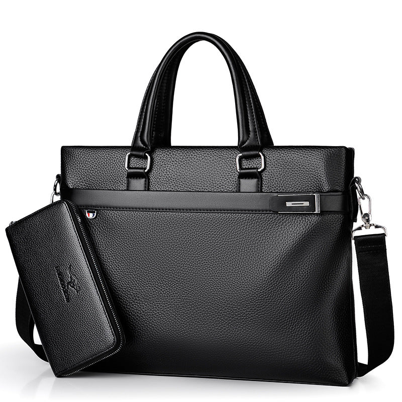 Men's Document Authentic Leather Tactile Feel Tide Men's Handbags