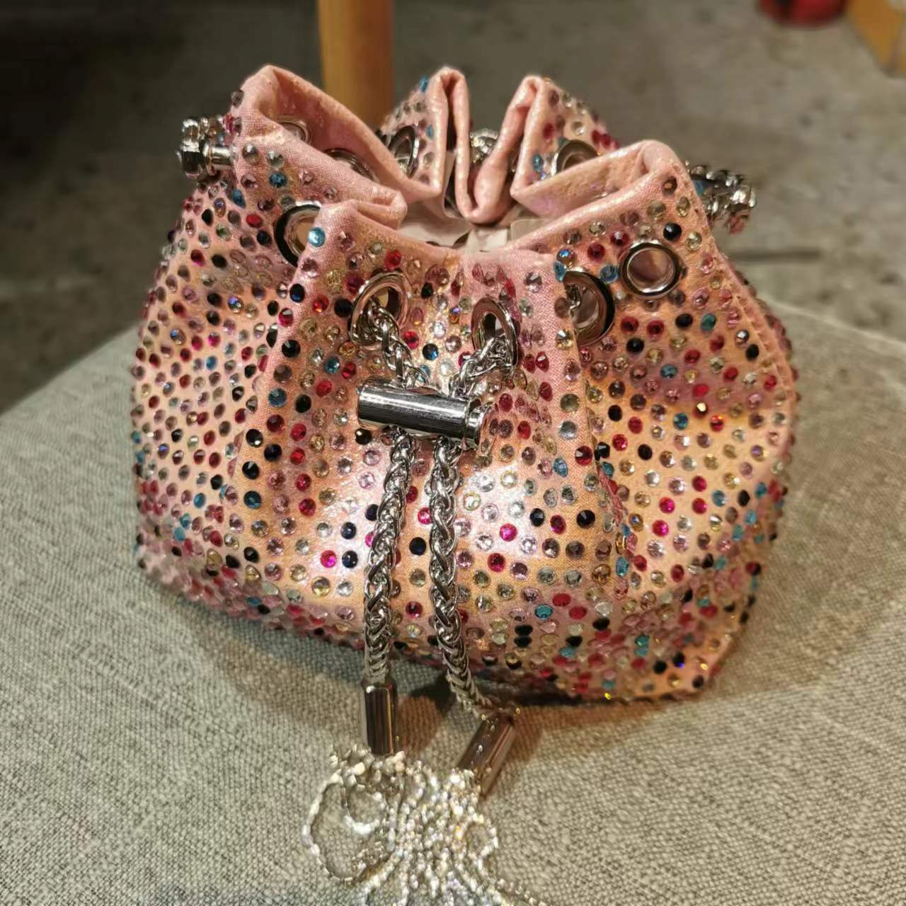 Women's Heron Live Streaming On Tassel Rhinestone Shoulder Bags