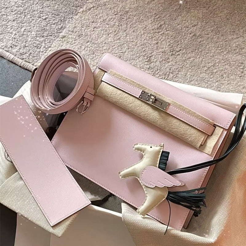 Women's Fantasy Purple Dancing Leather Kelly Bubble Shoulder Bags