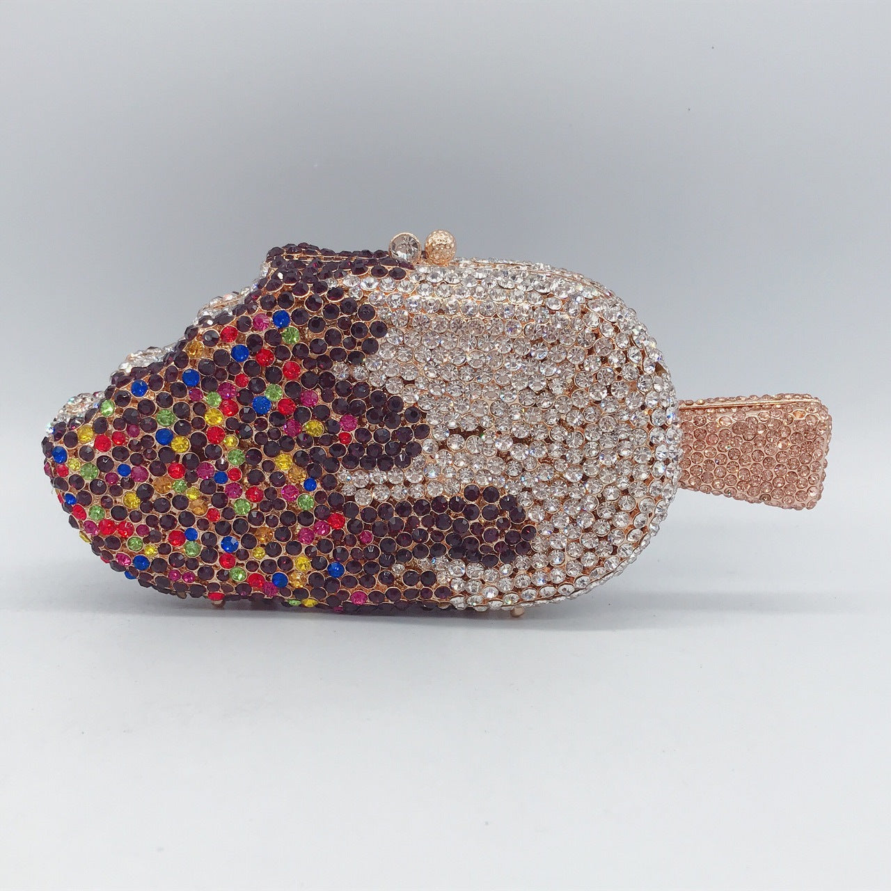 Ice Cream Diamond Red Gem Clutch Bags