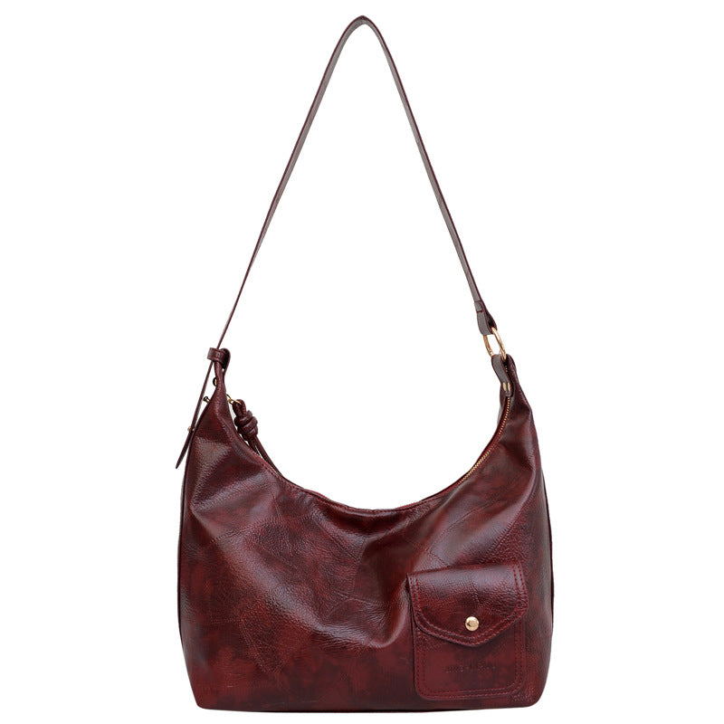 Women's Retro Large Capacity Fashion Texture Commuter Women's Messenger Bag