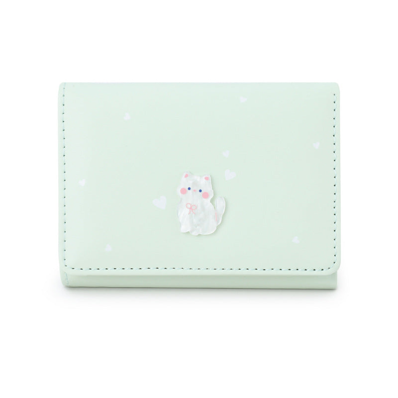 Women's Acrylic Cute Kitten Versatile High Sense Ladies Wallet