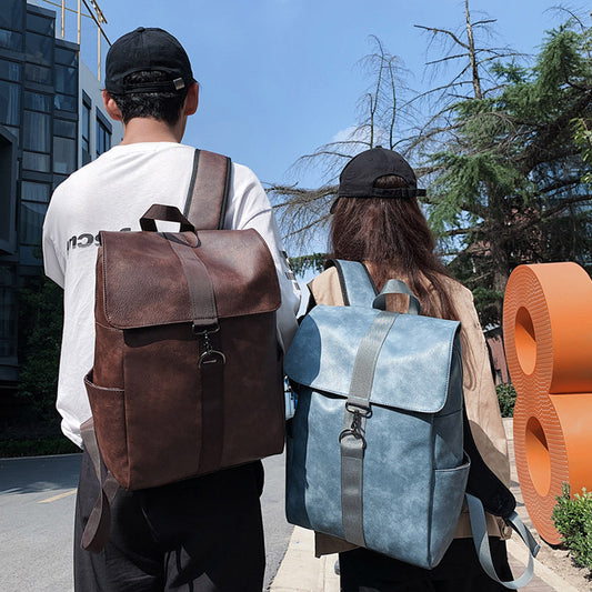 Women's Textured Korean High Style Campus College Backpacks