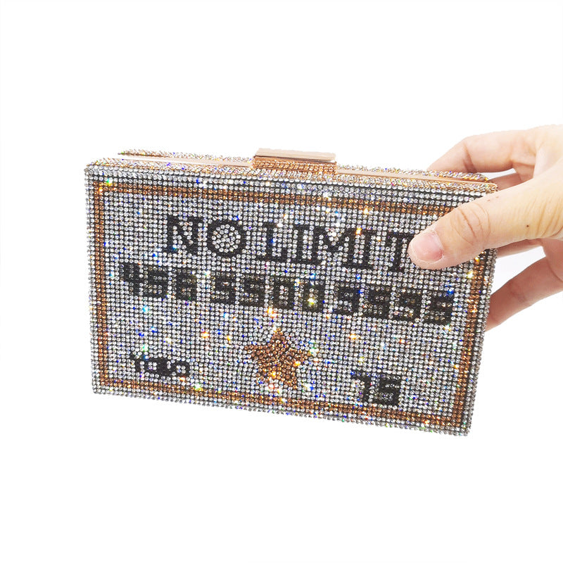Clutch Trendy Unique Hot Drilling One Dinner Evening Bags