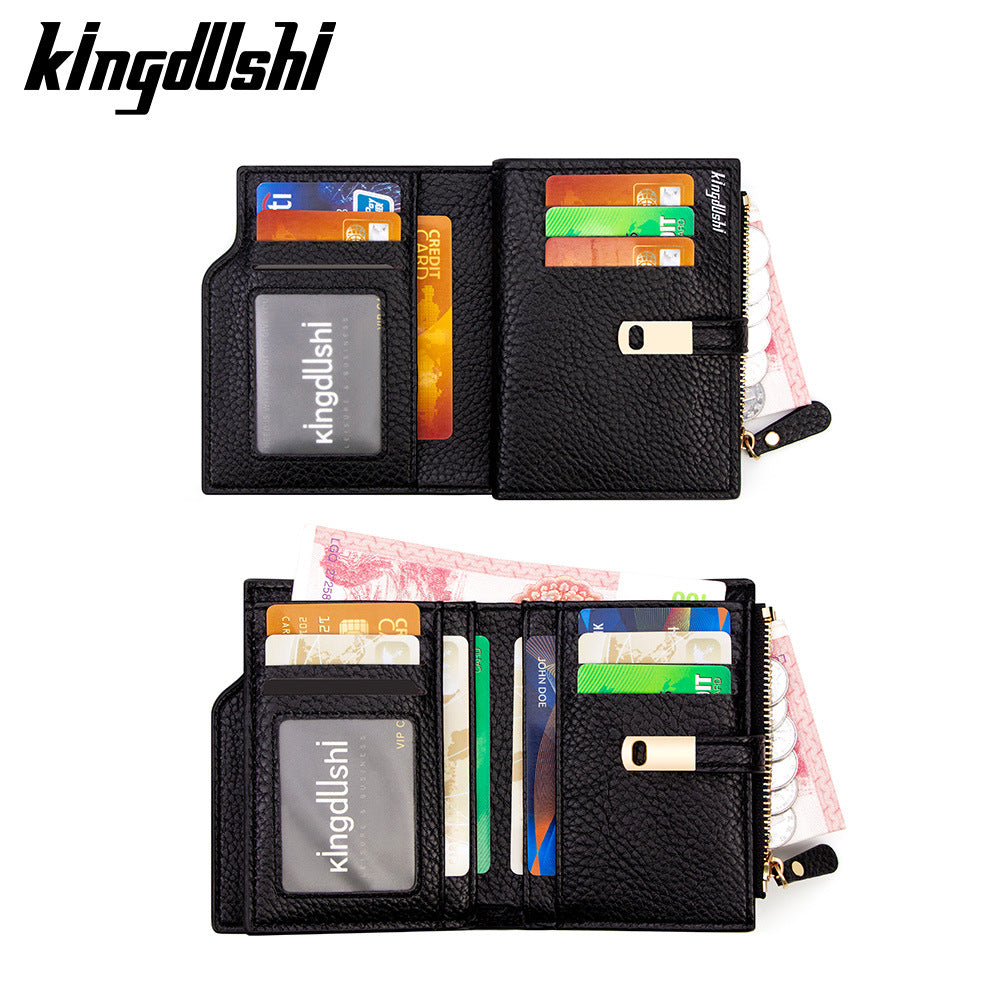 Women's Short Fashion High Sense Clutch Zipper Ladies Wallet