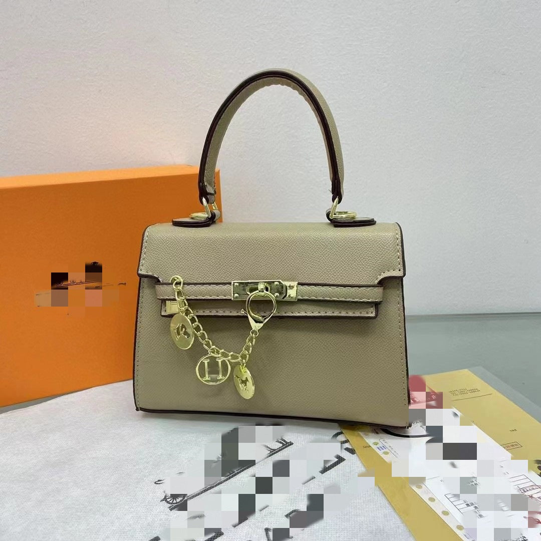 Comfortable Classic Kelly Platinum Palm Print Small Square Bags