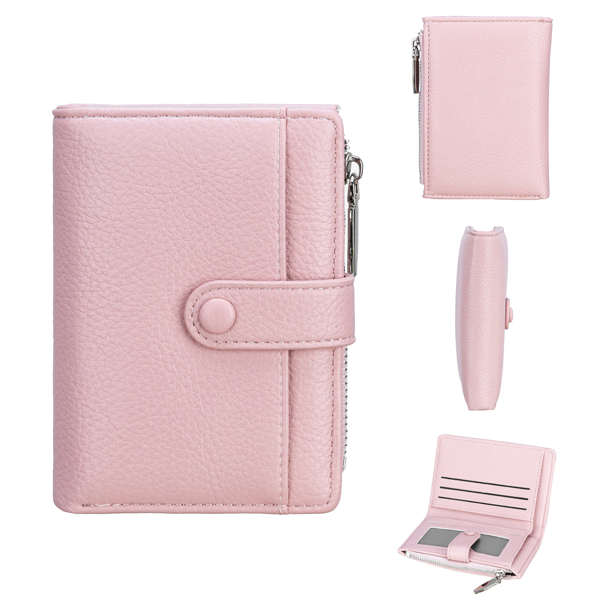 Women's Short Multiple Slots Solid Color Fashion High-grade Ladies Wallet