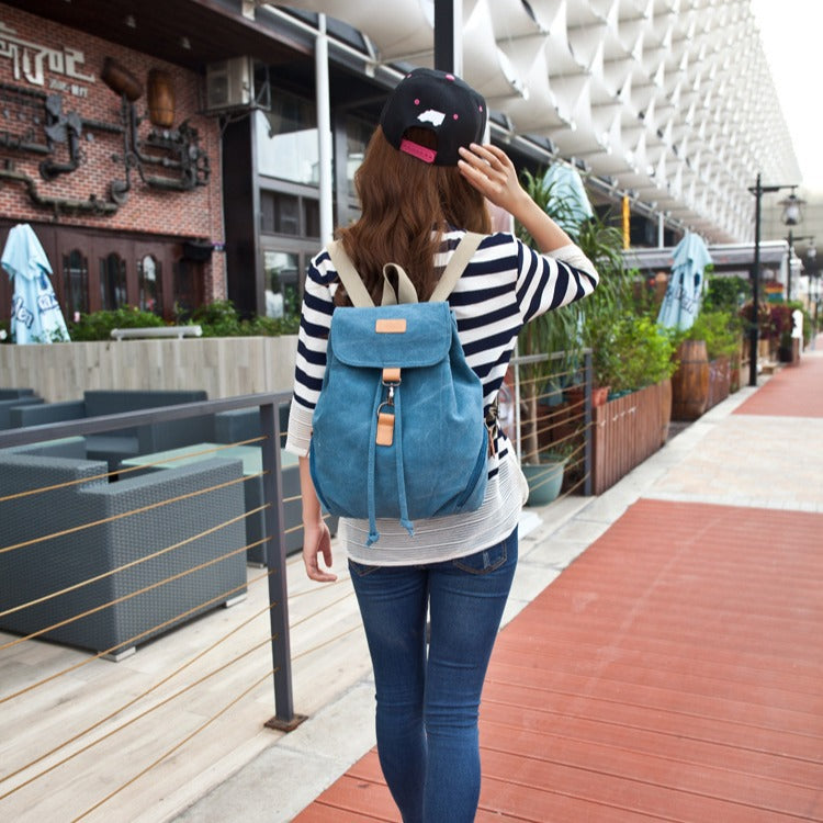 Cool Classic Charming Preppy Style Canvas Backpacks