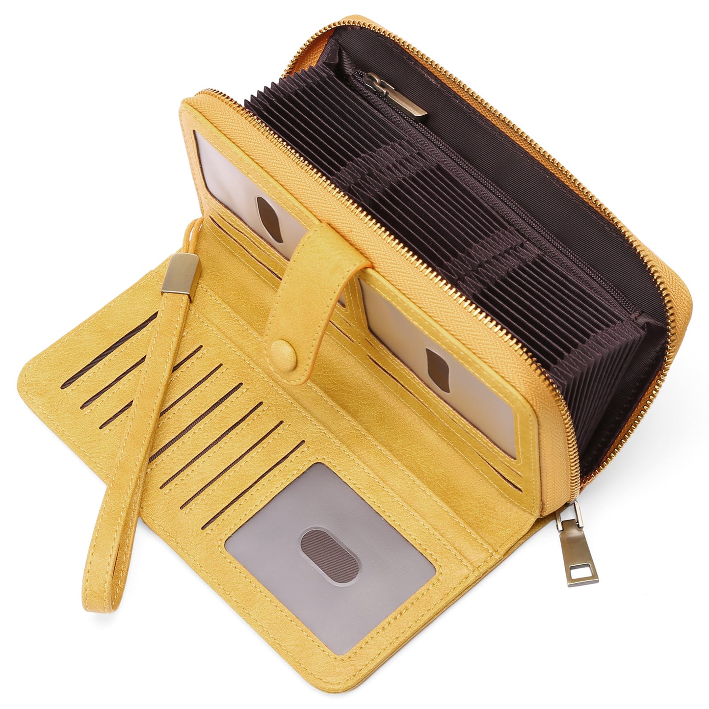 Women's Expanding Long Passport Multiple Slots Position Ladies Wallets