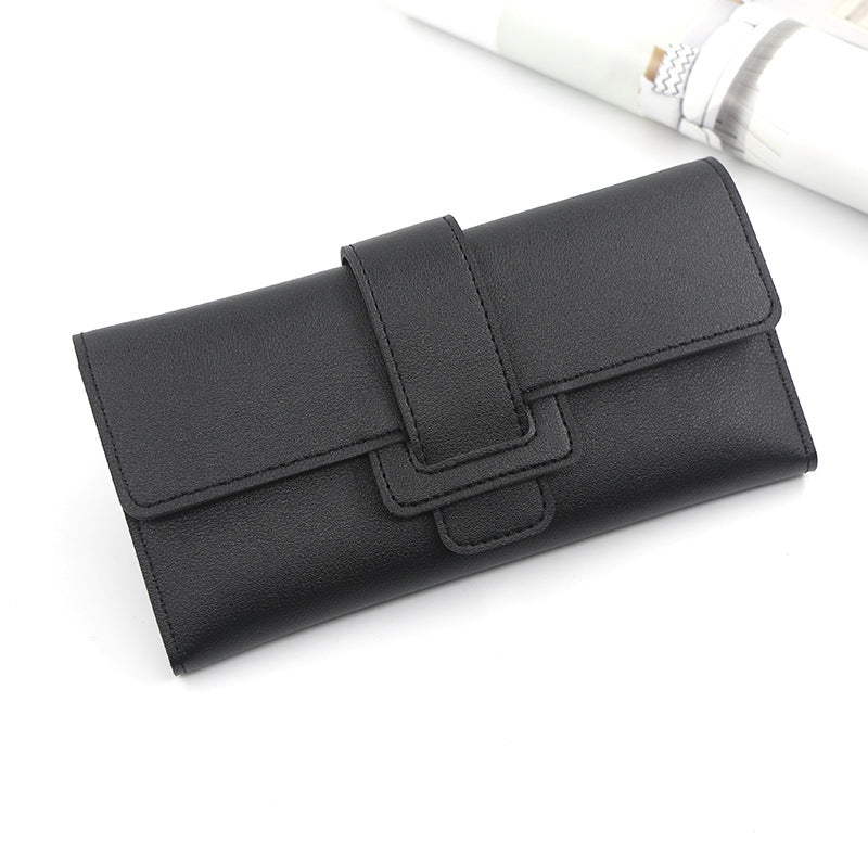 Women's Korean Long Fashion Three-fold Clutch Purses