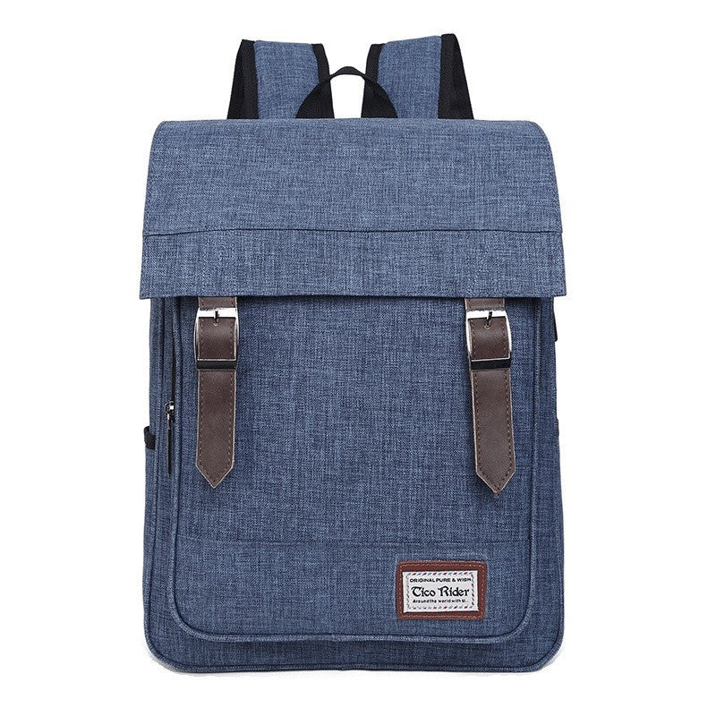 Men's Business Flip Portable Computer Oxford Cloth Backpacks