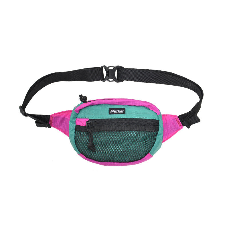 Women's & Men's & Fashion Contrast Color Style Waterproof Men's Chest Bags
