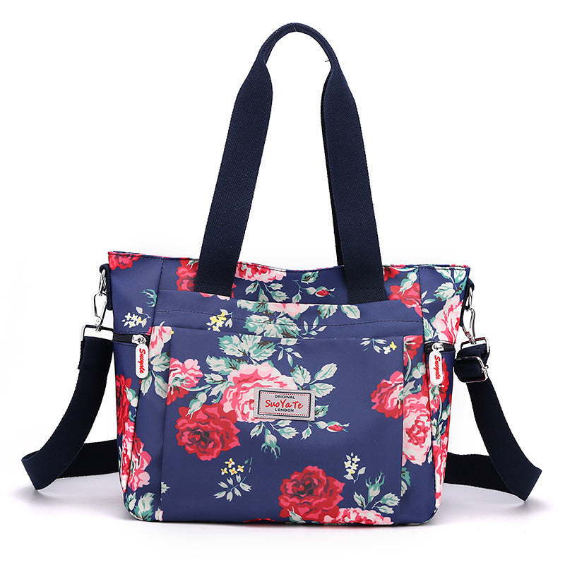 Women's Fashionable Korean Style Portable Printed Large Capacity Women's Shoulder Bag