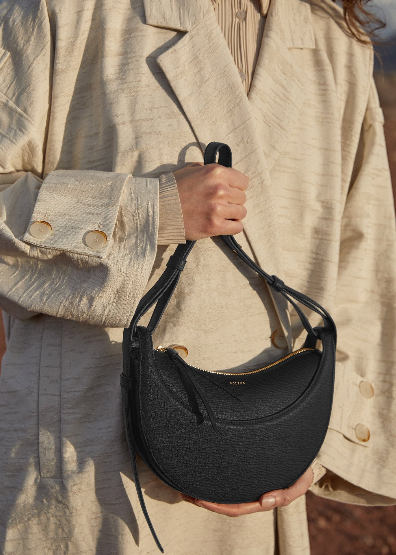 Women's French Half Moon Underarm Saddle Shoulder Bags