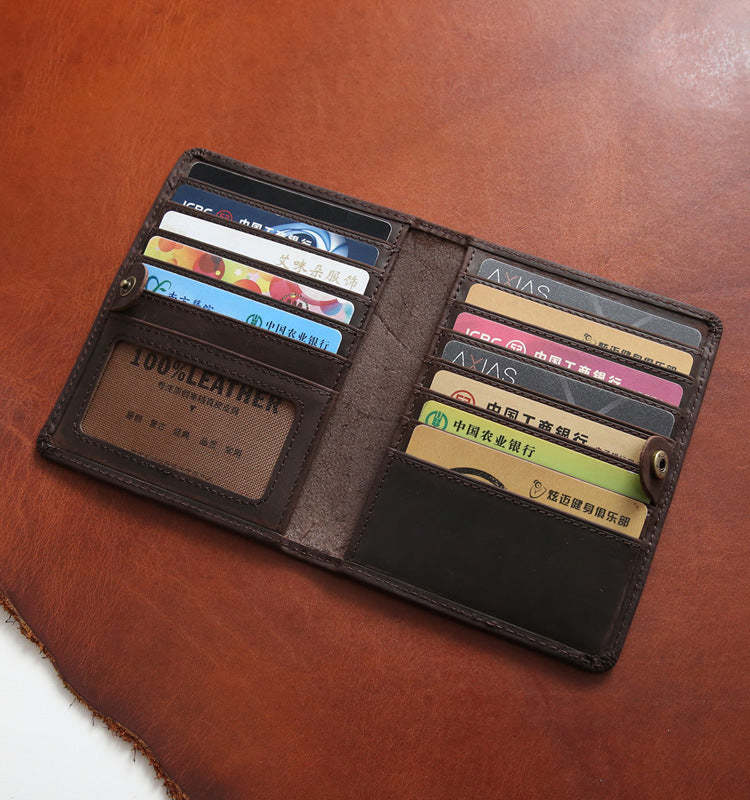 Men's Retro Genuine Leather Driving License Card Holder
