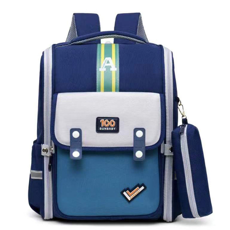 Large Capacity Grade Burden Reduction Spine Elementary School Students' Schoolbags