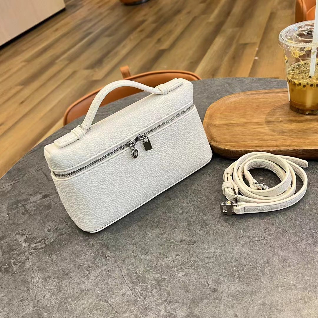 Milk Plain White Rice Box With Strap Handbags