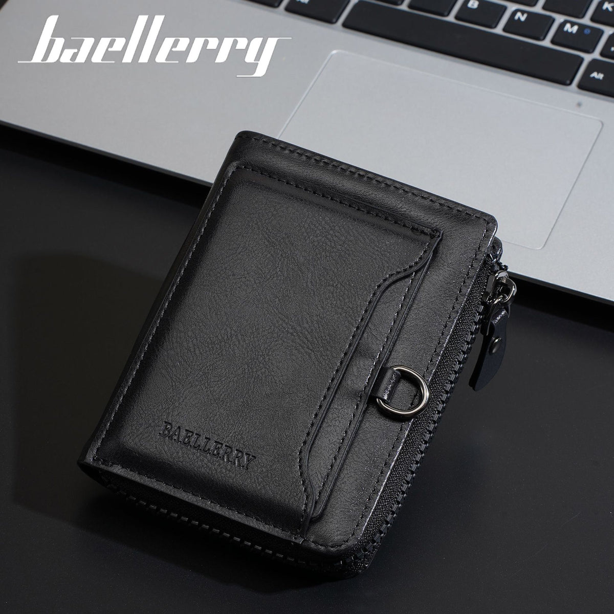 Men's Retro Multiple Slots Driving License Document High-grade Purses