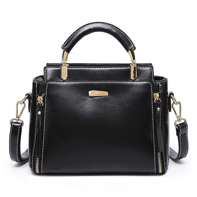 Women's Simple Spring Hand Carrying Temperament Oil Tote Bags