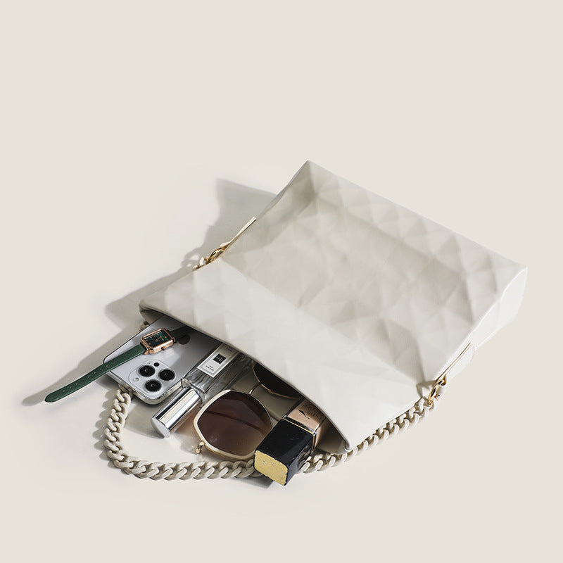 Trendy High-grade Rhombus French Style Underarm Shoulder Bags