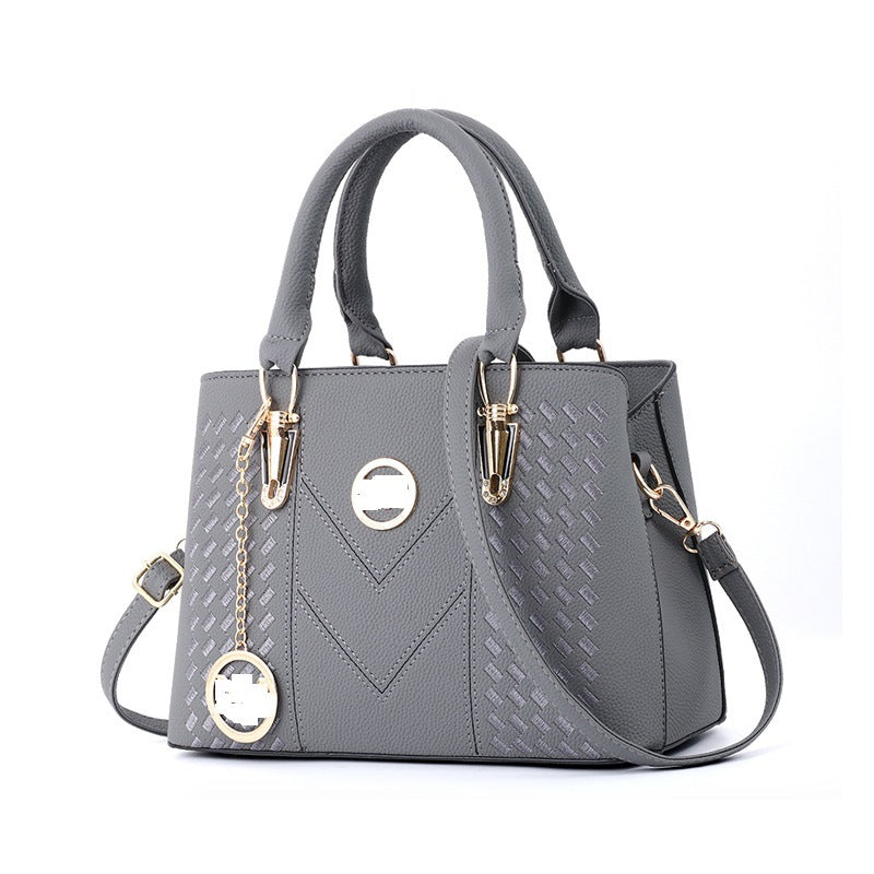 Women's Korean Embroidered Fashionable Simple Big Featured Bags