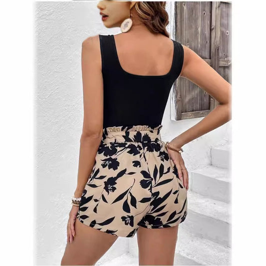 Women's Summer Waist Slimming Casual Fashion Printing Suits