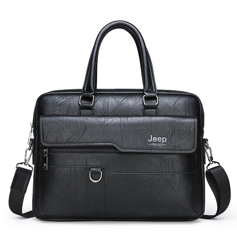 Men's Classic Trendy Hand Business Leather Men's Handbags