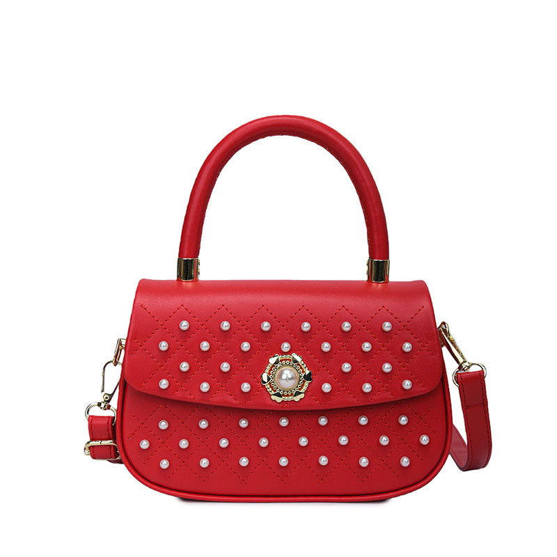 Western Style Textured Spring Good-looking Pearl Women's Shoulder Bag